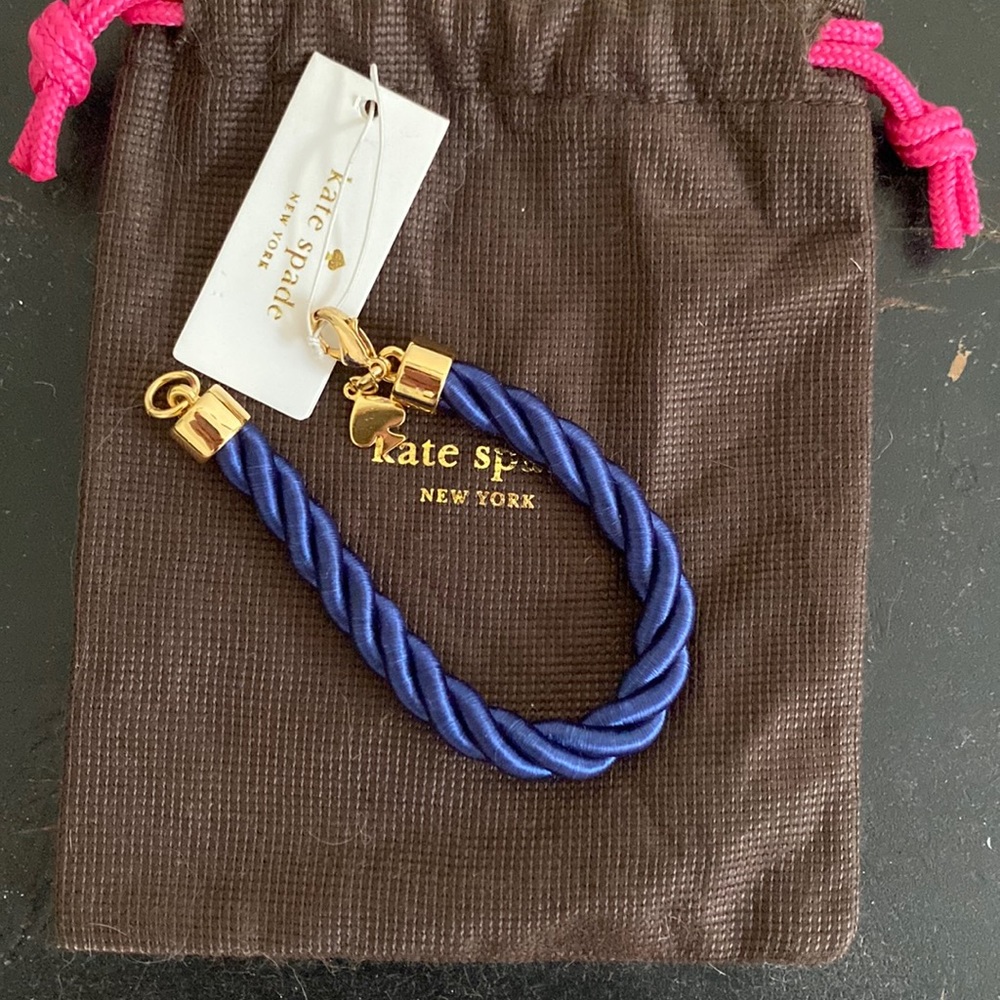 BNWT Kate Spade Learn the Ropes Bracelet Navy